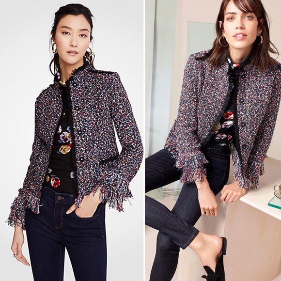 tweed jacket ann taylor